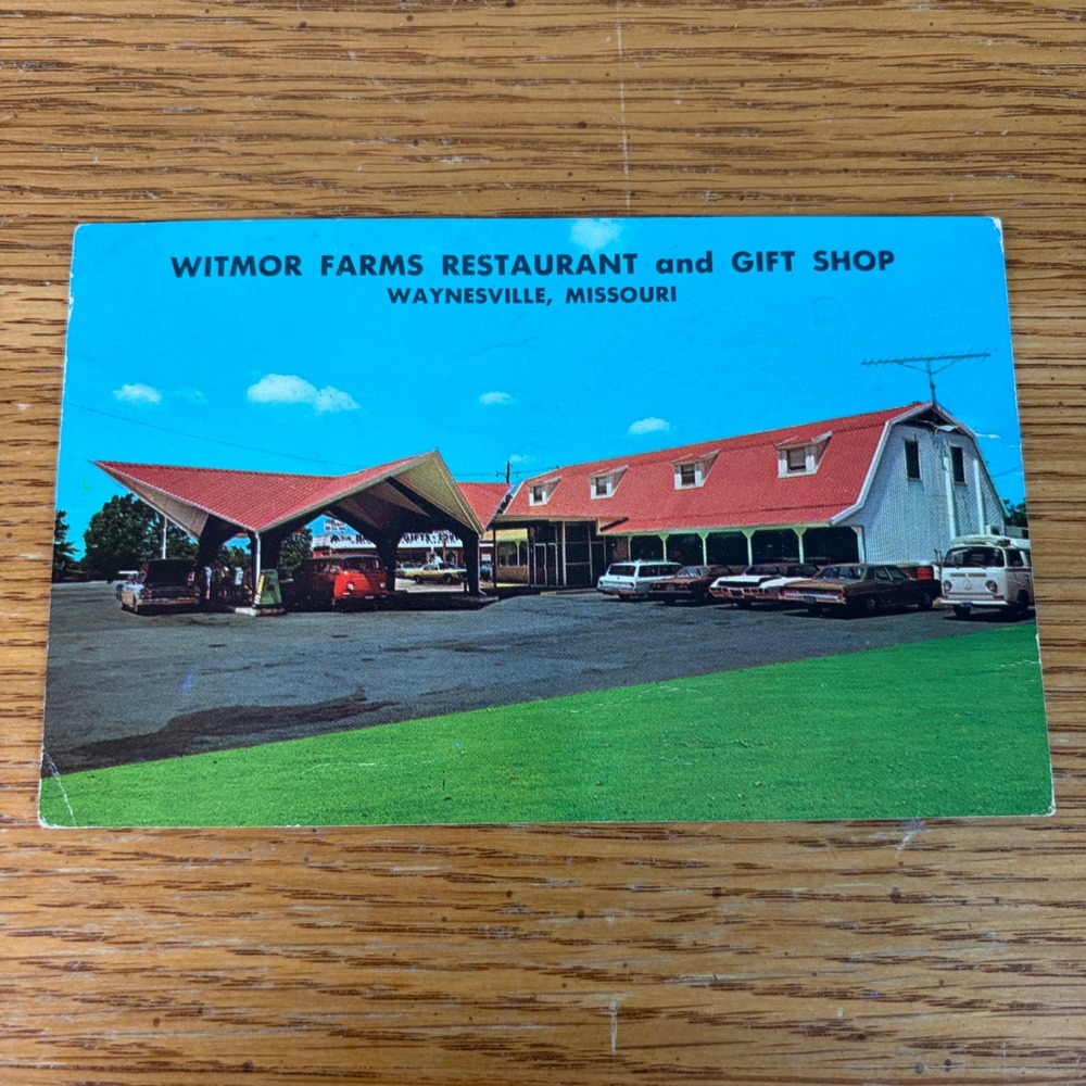 Witmor Farms Restaurant Gift Shop Waynesville Missouri Vintage Postcard